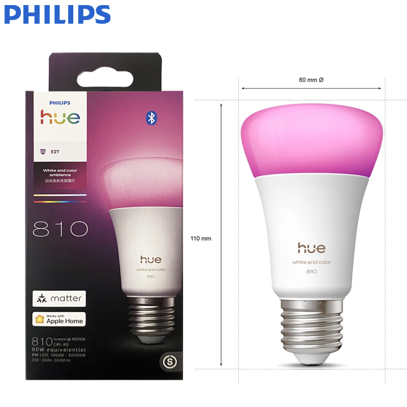 Philips Hue E27 A60 White and  - Philips Bulb Hue ulasan dan harga