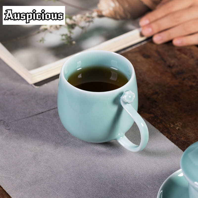 400ml Azure Longquan Celadon F - Celadon Ceramic Cup ulasan dan harga