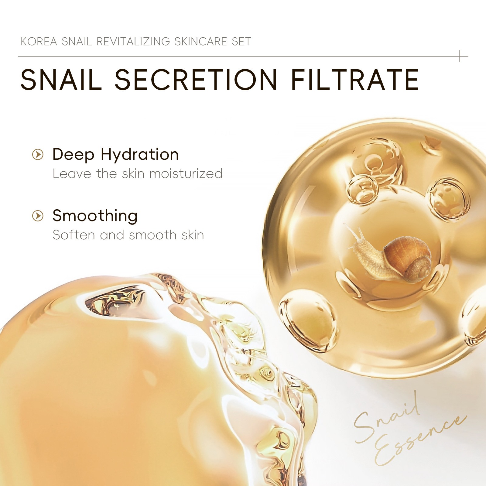 5pcs Boxed Korea Snail Skin Ca - Essence Serum Toner ulasan dan harga