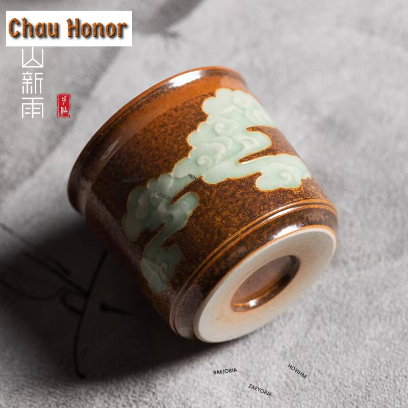 100ML Handmade Longquan Celado - Celadon Ceramic Cup ulasan dan harga