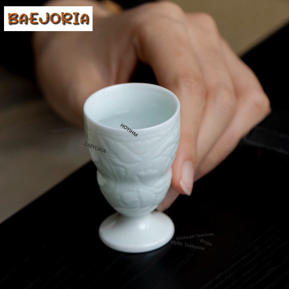 BAEJORIA 25ml Imitation Song H - Celadon Ceramic Cup ulasan dan harga